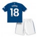 Everton Ashley Young #18 Hjemmedraktsett Barn 2023-24 Korte ermer (+ Korte bukser)